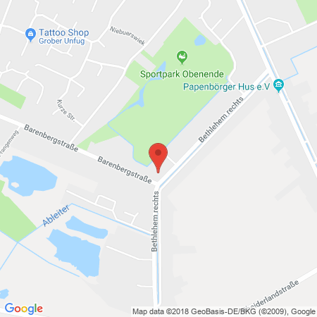 Kartenansicht EC - Tankstelle Rolfes