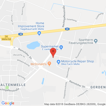 Kartenansicht Metank