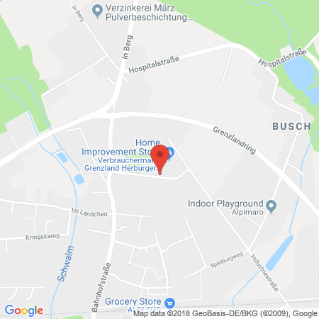 Kartenansicht Grenzland Bau & Hobby