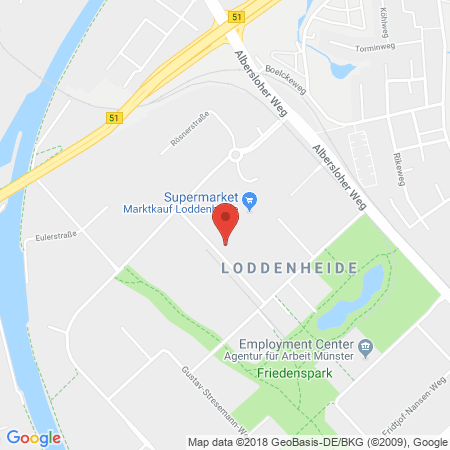 Kartenansicht Ratio Münster Loddenheide