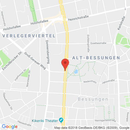 Kartenansicht Die Bessunger Autowerkstatt