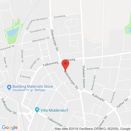 Kartenansicht Tankstelle Vornmoor