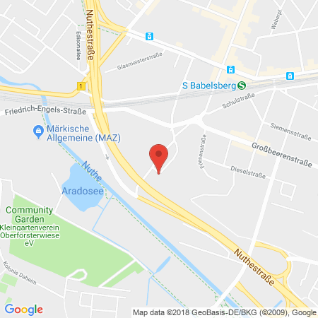 Kartenansicht Flüssiggasvertrieb E. Scholz