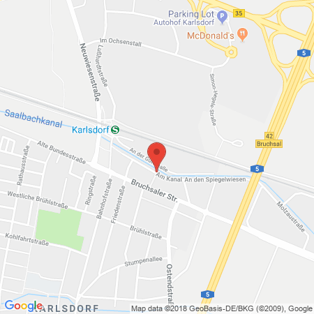 Kartenansicht bft Tankstelle Lackus