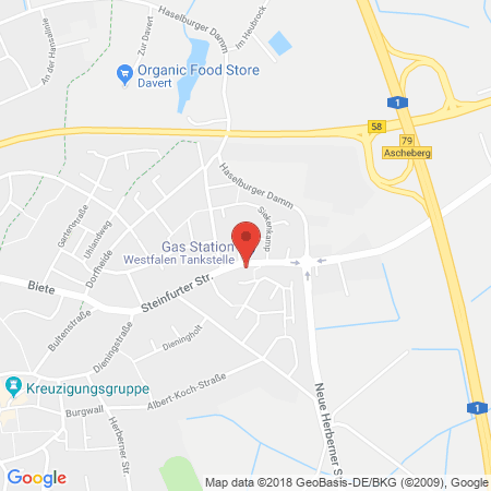 Kartenansicht Westfalen