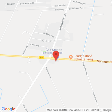 Kartenansicht Tankstelle Barver