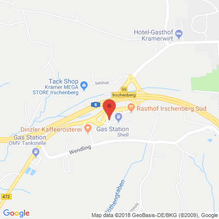 Kartenansicht BAB-Tankstelle Irschenberg Süd (Shell)
