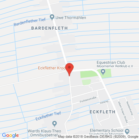 Kartenansicht RWG Wesermarsch eG