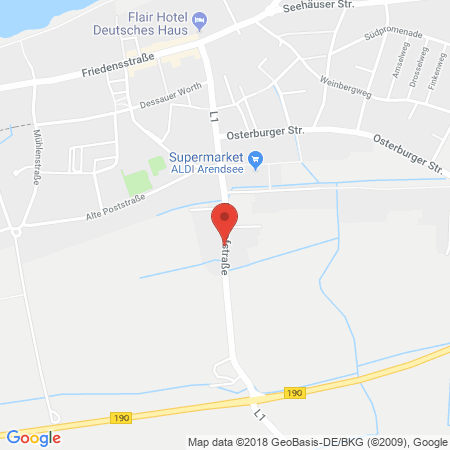 Kartenansicht Tank- & Raststätte "Zum Seeadler"