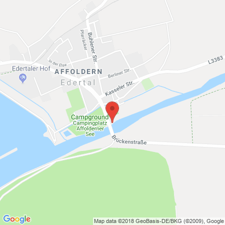 Kartenansicht Tankstelle Honsel