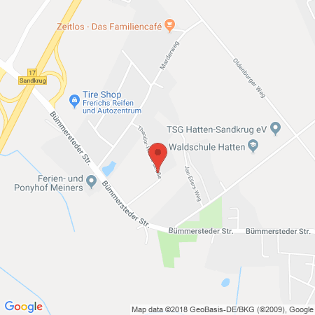 Kartenansicht Raiffeisen Hatten eG