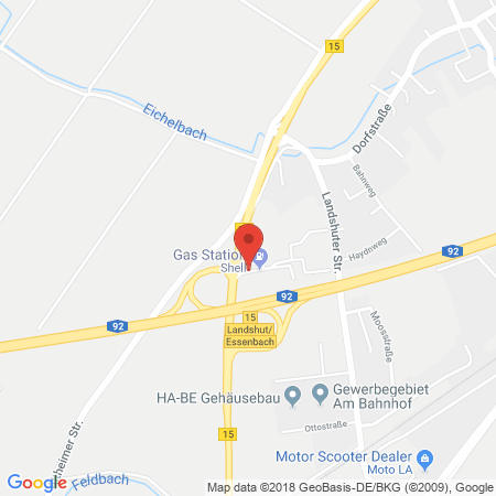 Kartenansicht Tankstelle G. Spanner (Shell)
