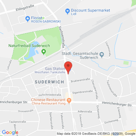 Kartenansicht Westfalen