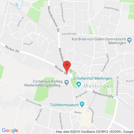 Kartenansicht RaiTrOil Mettingen