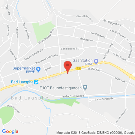 Kartenansicht ARAL