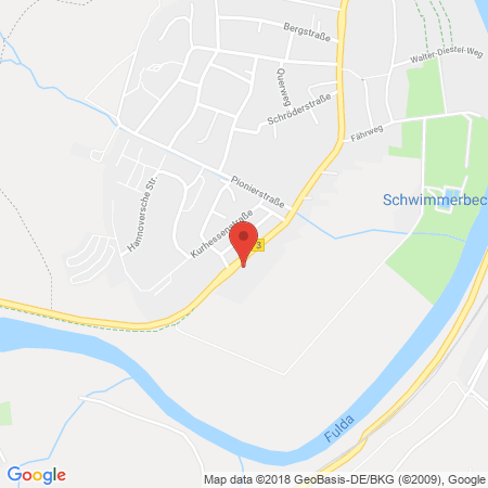 Kartenansicht Honsel Tankstelle