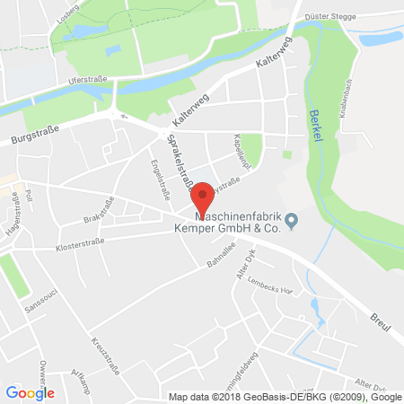 Kartenansicht Westfalen