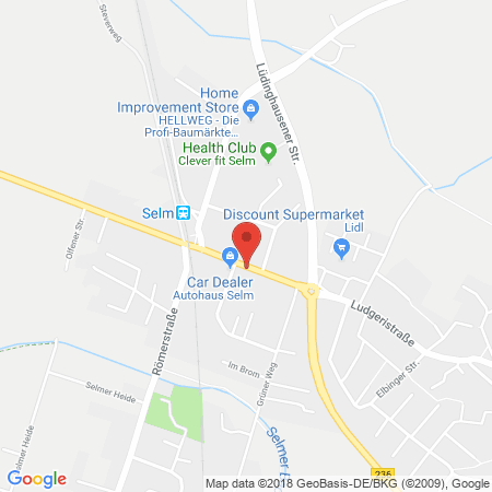 Kartenansicht Westfalen