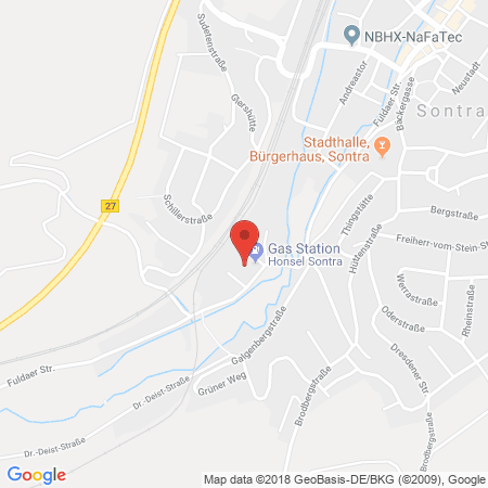 Kartenansicht Honsel