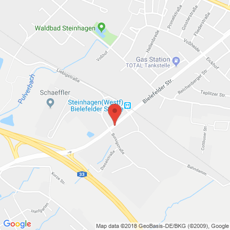 Kartenansicht Die Werkstatt Steinhagen