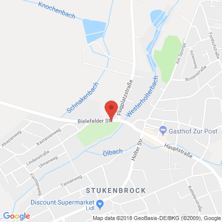 Kartenansicht AVIA Station Rosendahl