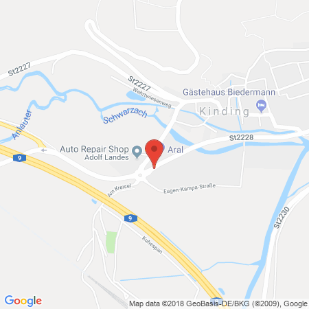 Kartenansicht ARAL