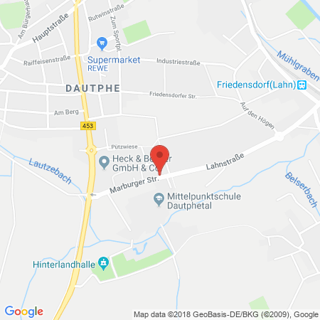 Kartenansicht Raiffeisen Tankstellen u. Waschstr. GmbH