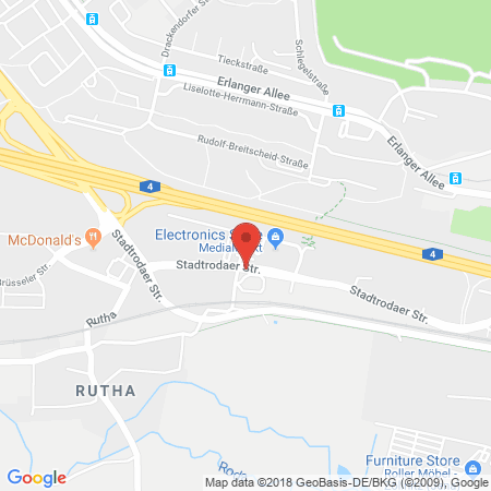 Kartenansicht ACT Auto-Center-Jena GmbH