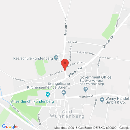 Kartenansicht RCG Tankstelle Sinemus