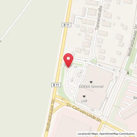 Karte Supermarkt-Tankstelle
