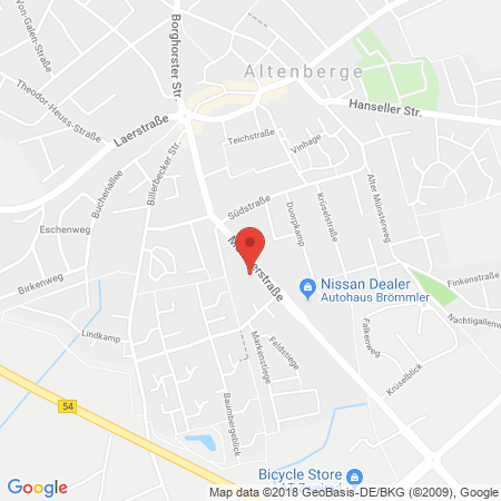 Kartenansicht freie Tankstelle