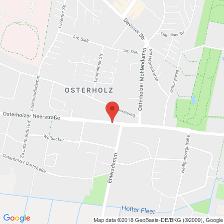 Kartenansicht Q1-Tankstellen-Vertrieb