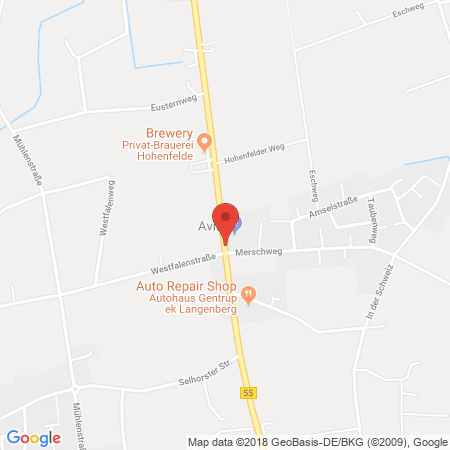 Kartenansicht AVIA Station