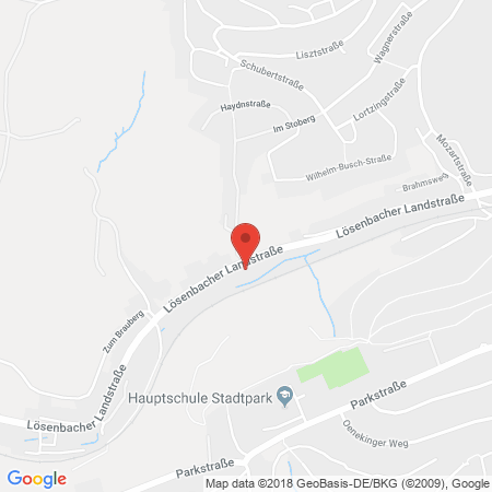 Kartenansicht Tankstelle Lösenbach