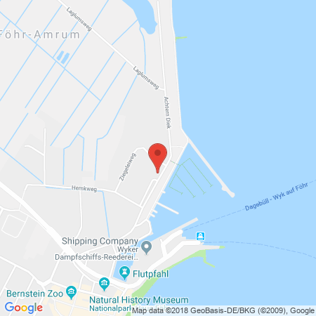 Kartenansicht 24h Tankstelle am Wyker Hafen