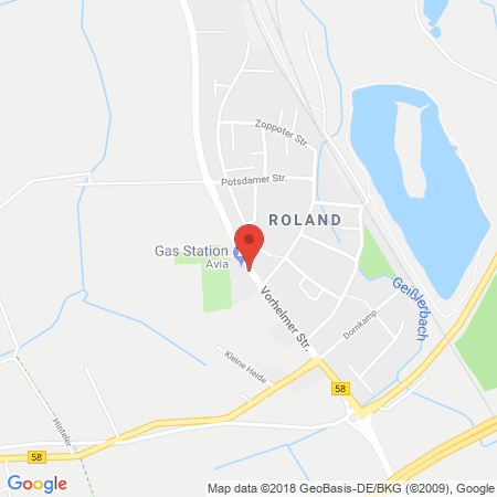 Kartenansicht AVIA -Station