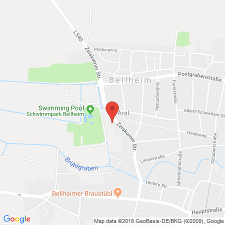 Kartenansicht ARAL
