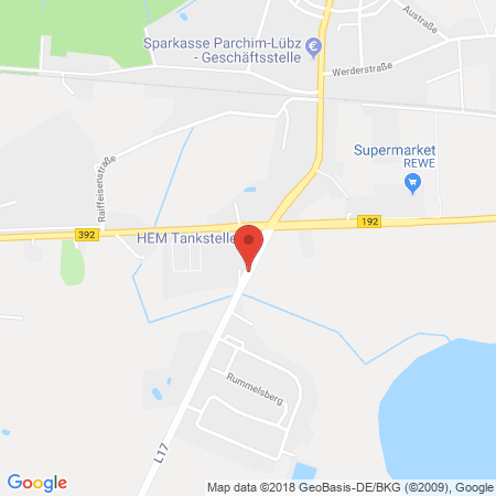 Kartenansicht Reifen Lehners (HEM-Tankstelle)