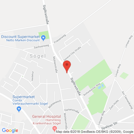 Kartenansicht Freie Tankstelle Bartels