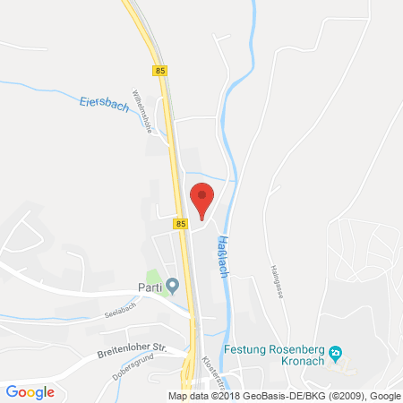 Kartenansicht Autogas Kronach