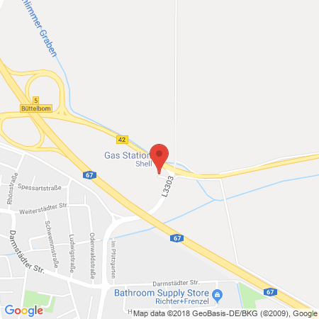 Kartenansicht Shell