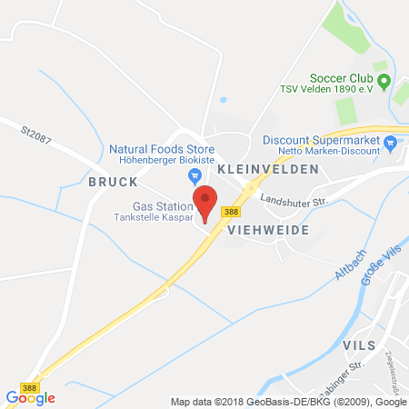 Kartenansicht Tankstelle/Autohaus Kaspar
