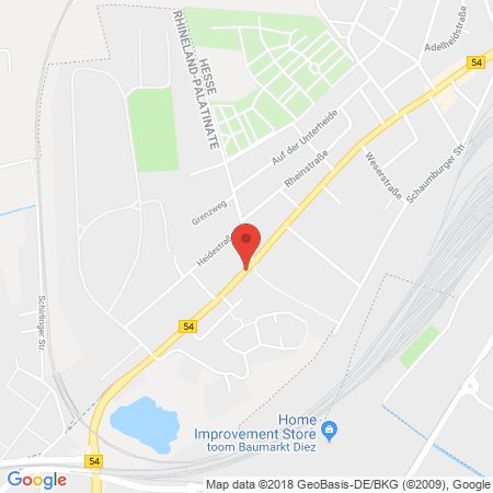 Kartenansicht AVIA Station