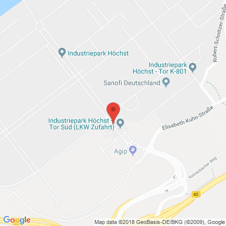 Kartenansicht AGIP Station Infraserv Höchst
