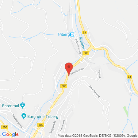 Kartenansicht Autohaus Kübler