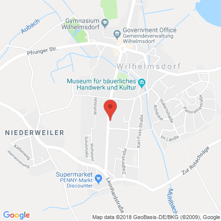 Kartenansicht Tank-Kontor Wilhelmsdorf