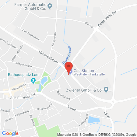 Kartenansicht Westfalen