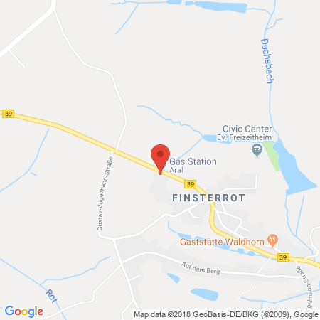 Kartenansicht Aral Tankstelle Wüstenrot