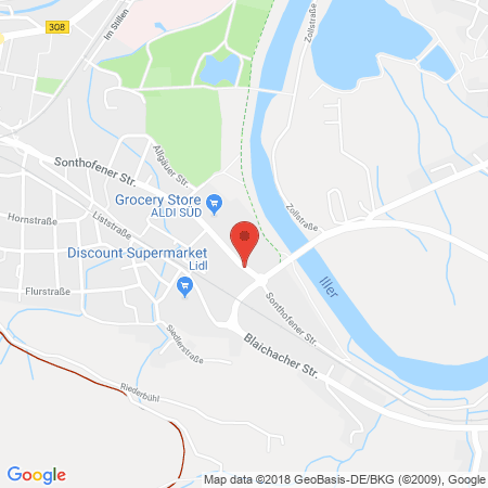 Kartenansicht Autohaus Allgäu GmbH & Co. KG