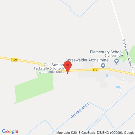 Kartenansicht Tankstelle Gröditsch